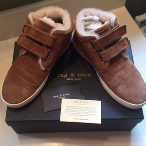 Rag & Bone Kent Desert Shearling Boot Sneakers 6.5